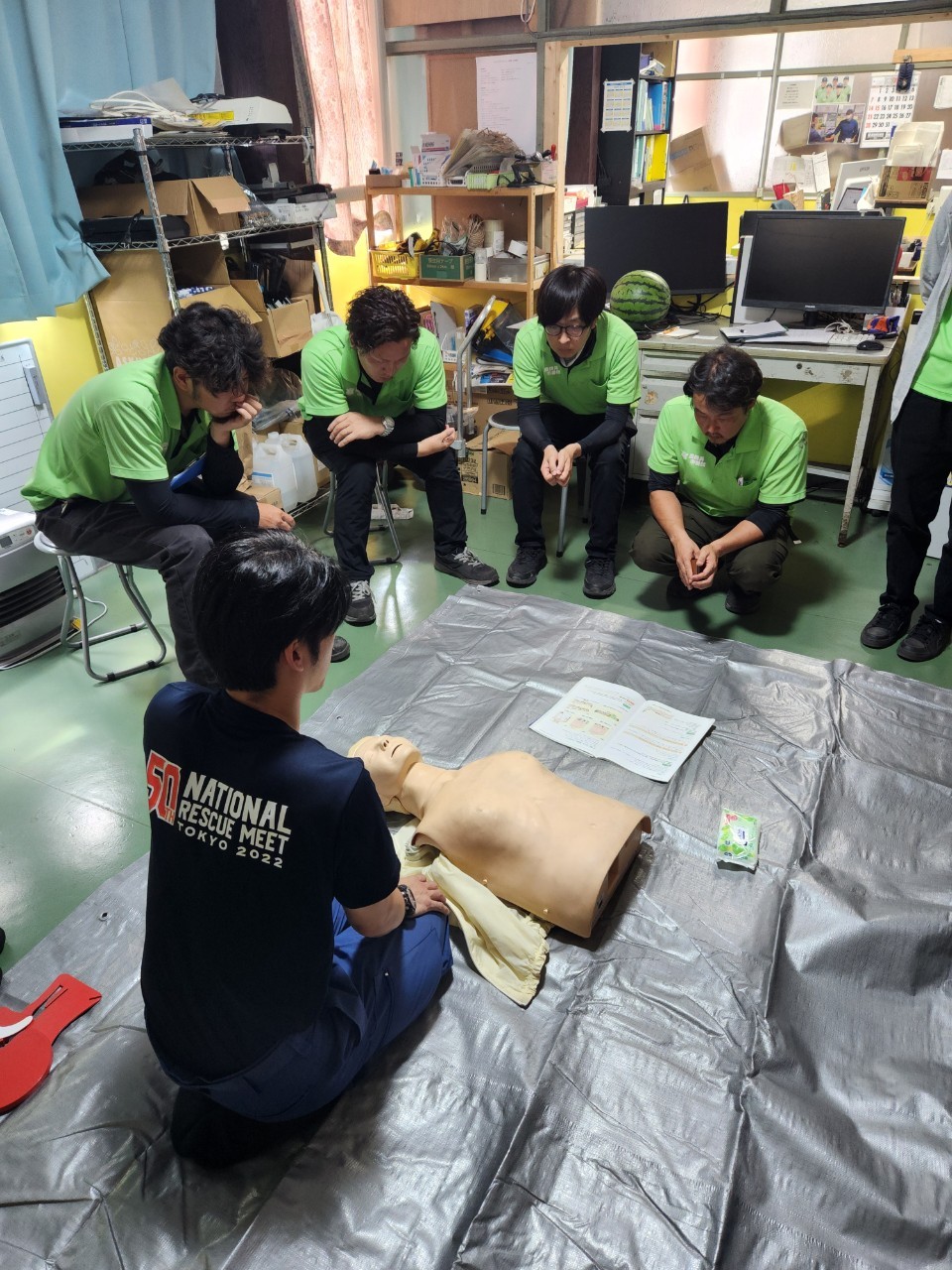 心肺蘇生法、救命処置法の講習会を実施しました。