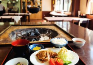 【道の駅　奥津温泉】でランチ☆